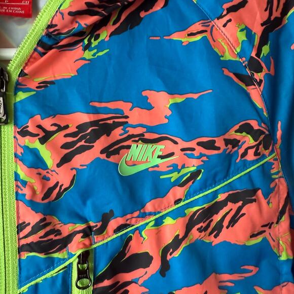 Nike sz S‎ Windbreaker Jacket Blue Orange - Picture 4 of 9